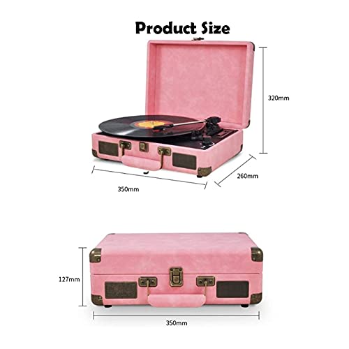 Bluetooth Record Player Belt-Driven 3-Speed Turntable Record Players Built-in Stereo Speakers with Headphone Jack/Aux Input/RCA Line Out - Les Beatles, Paul McCartney, John Lennon, RIngo Starr, George Harrison Bluetooth Record Player Belt-Driven 3-Speed Turntable Record Players Built-in Stereo Speakers with Headphone Jack/Aux Input/RCA Line Out – Image 3