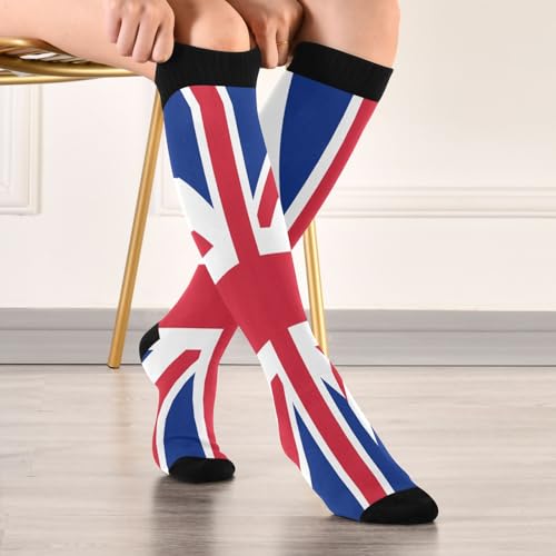 Image of Compression Socks for Men Women Colorful Knee High Socks Support for Athletic Sport Running Hiking Fitness