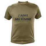 gabion chasse interieur Chasse - Humour Tee Shirt J\'aime Quand Ma Femme Me Laisse Aller Gabionner (XL,520, Vert)