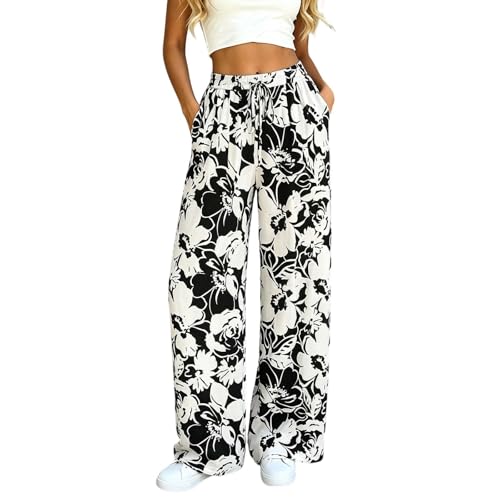 Pantalon de jogging fluide et aéré à cordon de serrage pour femme