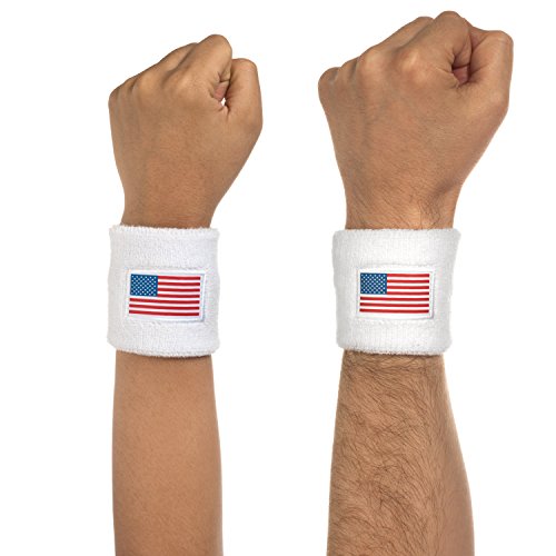 Image of Suddora Country Headband & Wristbands Set (Includes 2 Wrist & 1 Head Sweatband), Highly Moisture Wicking