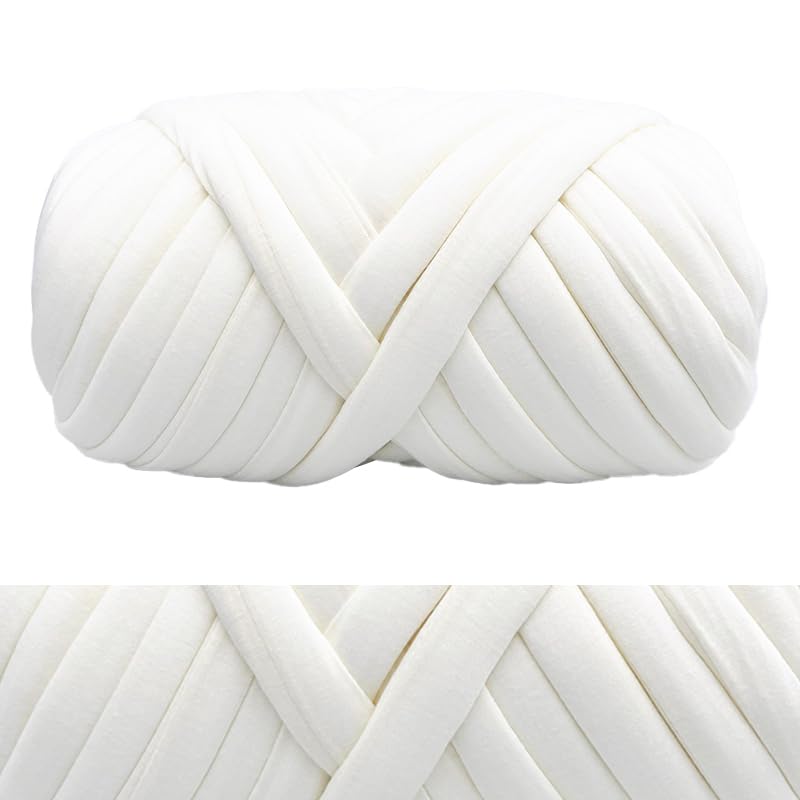 Gruba włóczka w rurkach Gruba włóczka do robótek ręcznych 500g wielokolorowa(White)