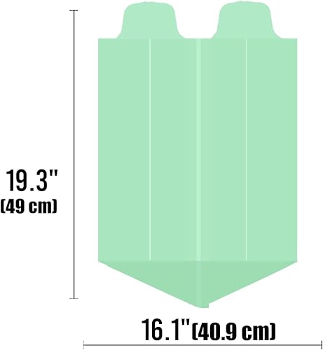 Miniatura 2 de BEIDOU-PAC Bolsas de basura compostables de 13 galones, 60 unidades, bolsas de abono altas para cocina con asa, resistentes bolsas de basura