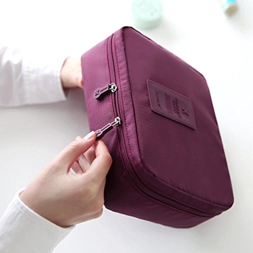Image of Styleys Nylon & Polyester Toiletry Bag (Maroon S1028)