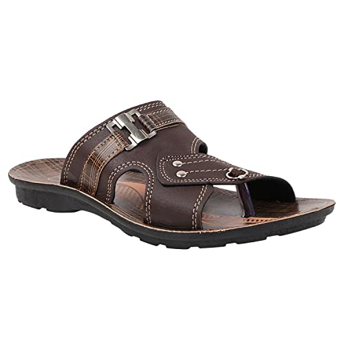 Image of TieFit Men's Stylish Slipper || Casual Flip Flop || Slip On for Men's||Thong Flip-Flops|UK 7-10