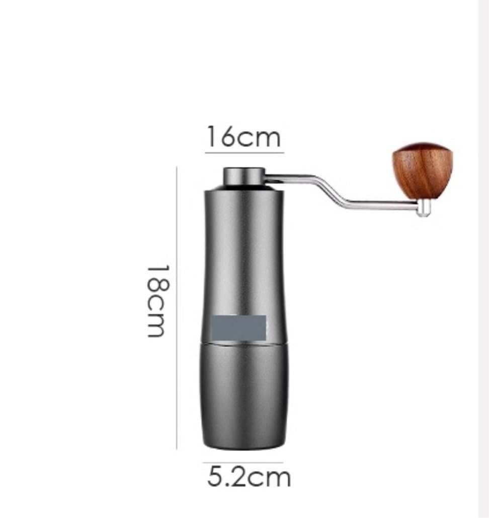 French Press Ręczny Młynek Do Kawy Ziaren Aluminiowa Obudowa Szlifowanie Stali Nierdzewnej Dzbanek Kawy(Pink)