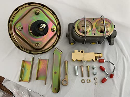 Bst Bssp Universal 8" Single Zinc Power Brake Booster W/ 1" Bore Bail Top Master Cylinder And Disc/Dics Proportioning Valve Kit #TOP1