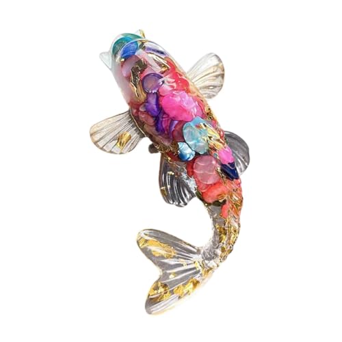 Figurine de poisson carpe en verre cristal pour une déco de salle de bain zen