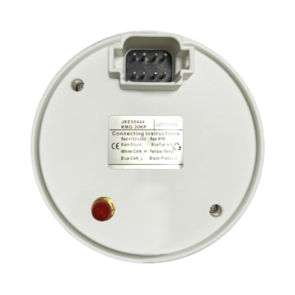KUS 100 mm Multifunción Digital Instrumento GPS Velocímetro Tacómetro Tacómetro Indicador de Tanque Temperatura del Agua Presión de Aceite para Barcos Señal NMEA2000 J1939