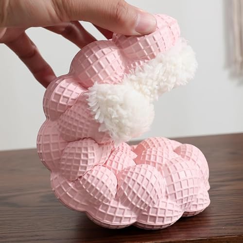 GUNIYIFS Womens Slippers Bubble Slides with Fur,funny slippers for men Non-slip Massage Soft Slippers Shoes Indoor Outdoor3