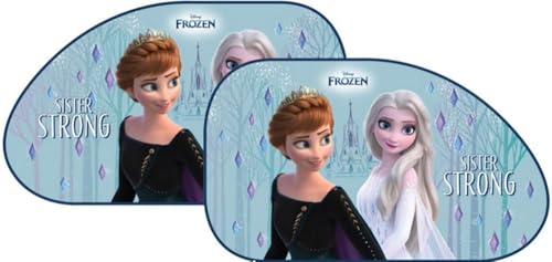 Tataway Paire de tentes latérales trapézoïdales Frozen Ice 65x38 - Tentes de Voiture Disney Design pour Enfants
