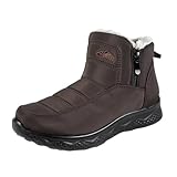 Botas De Mujer Botin Cuna para tobillo aislamiento térmico Puntera Ancha mayor durabilidad pies hinchados