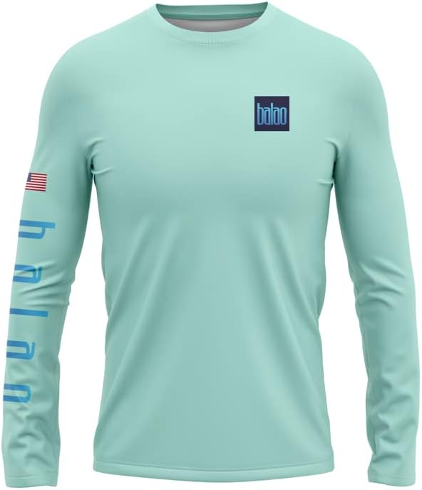Made in USA Fishing Shirts for Men Long Sleeve Lightweight Dri Fit UPF 40+ Sun Protection Quick Dry Running Hiking Tshirts - Image 3
