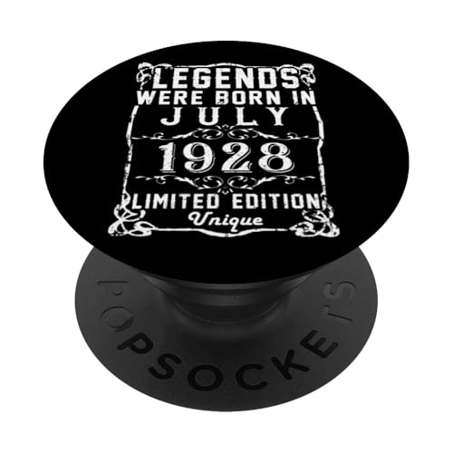 Cumpleaños Julio 1928 Edición Limitada Regalo Legend July PopSockets PopGrip Intercambiable