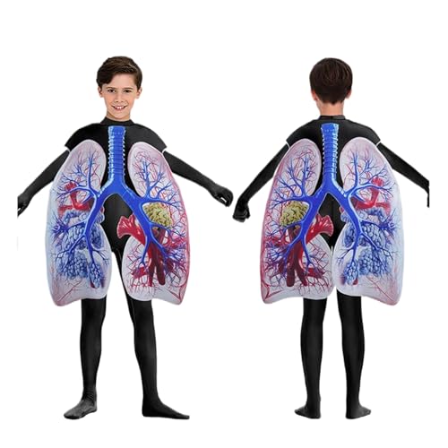 Costume pulmonaire pour expliquer l'anatomie simplement aux enfants