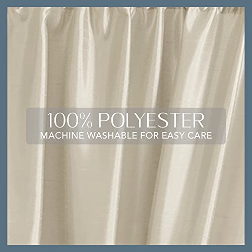 Elrene Home Fashions Colette Faux-Silk Side Door Window Panel, 28 In X 72 In (Side Door Panel), Ivory #TOP4