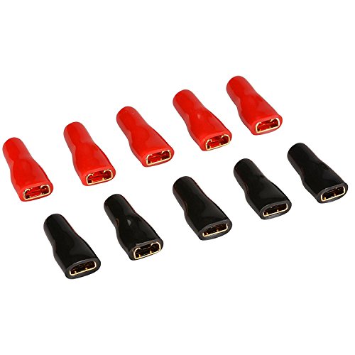 Parts Express Gold 12 AWG 1/4" Female Disconnect 5 Pair