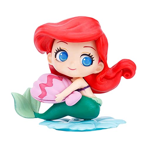 LKNBIF Mermaid Mini Figures, Mermaid Figurines for Girls, Miniature Princess Figurines Cupcake Figures Decoration Action Figures for Princess Theme Party Supplies for Kids Birthday Party