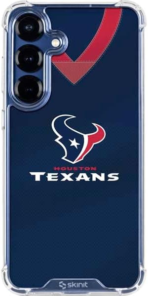 Skinit Clear Phone Case Compatible with Galaxy S25 - Officially Licensed NFL Houston Texans Design