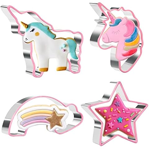 Crethink Cortadores de galletas de unicornio para niños Cover