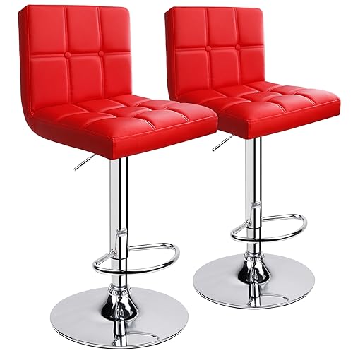 Taburetes de Bar Rojo Marca Leader Accessories