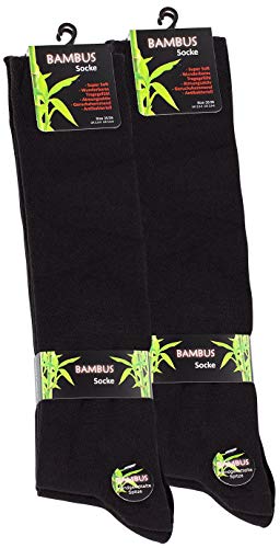 Kniestrümpfe Vincent Creation 4 Paar Damen in Schwarz aus Bambus