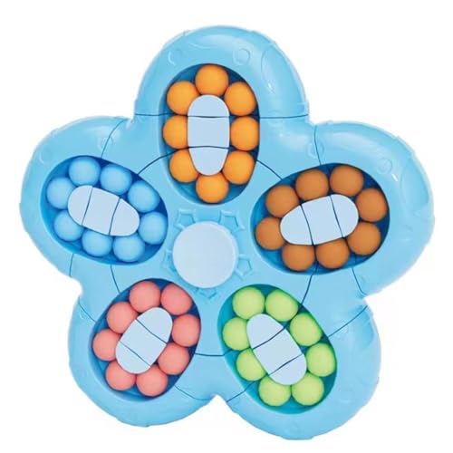 Image of Focus,Hand-Eye Coordination Finger Tip Rotate Magic Bean Spinner Toy for Kids & Adults 3-12 Years,BrainTeaser Memory Game Educational Puzzle Handheld Toy, Multicolor