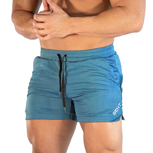 CAUYDY Mens Workout Running Shorts Lightweight Breathable Gym Athletic Shorts 5 inch Inseam Short Men with Zipper Pockets Mens Shorts Athletic