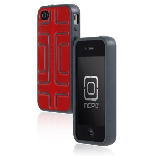 Incipio Soft Shell Step iPhone 4 4S coque de protection bicolore rouge et grise flexible