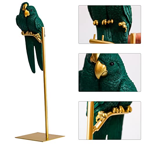 Figurine décorative de perroquet ara en résine : statue de table