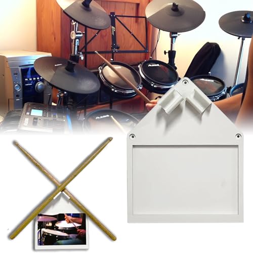 SUNUCO Wall Mount Drumstick Holder Drumstick display rack and storage featuring a personalized 4x6-inch postcard and photo slot, the perfect wall decoration and gift for drummers and music fans