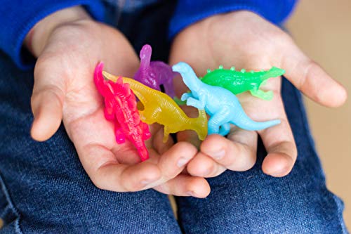 moses 40224 Neon-Leuchtdinos | 10 Mini-Dinos im Set | Leuchten im Dunkeln | Spielfiguren für Kinder – Bild 3