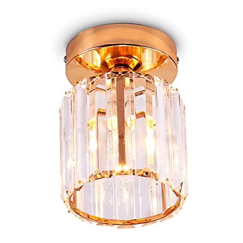 Iluminación de techo de cristal Mini candelabro Lámpara de techo moderna Lámpara colgante de cristal para cocina Isla...