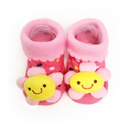 Lasin Baby Newborn Girls Boys Cartoon Anti-slip Socks Boots Shoes Babyshower Gifts, (0-12M)2