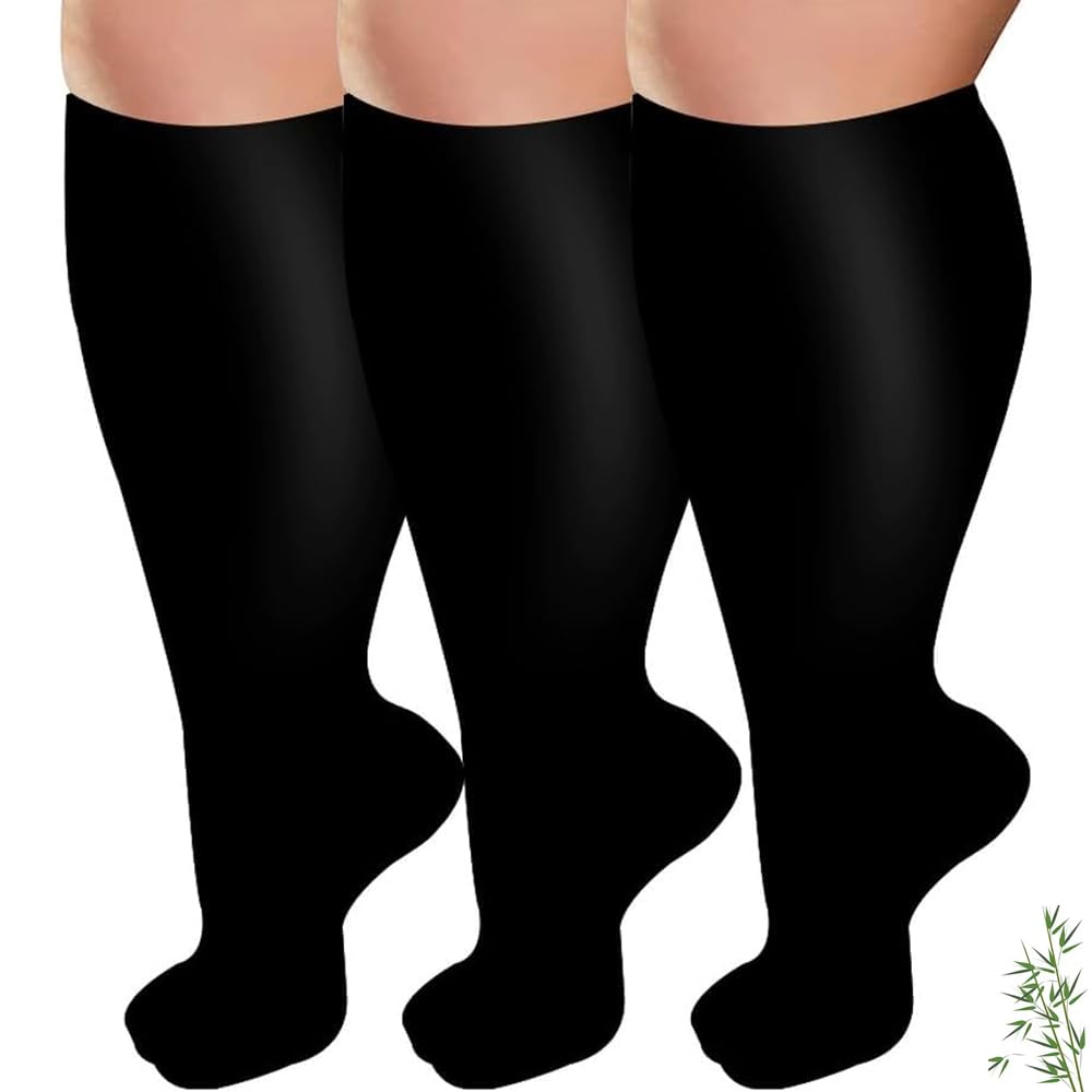 Compression Socks Women Plus Size, 2025 Compression Socks for Women Wide Calf
