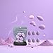 6PCS Mini Makeup Sponge, Black Small Beauty Sponge Blender Set for Foundation, Powder, Concealer Highlight,and Eye Shadow (Purple)