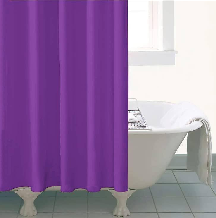 PEVA Shower Curtain, Water Repellent, Mildew Resistant, 180x180cm, 71x71inch, Rail Hooks, Ultra-Thin, Feather Light - Image 3