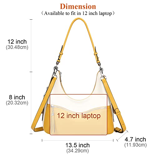 Image of Over Earth Genuine Leather Hobo Bags for Women Medium Soft Purses Casual Shoulder Bag and Handbags