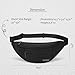 MAXTOP Large Crossbody Fanny Pack Waist Pack with 4-Zipper Pockets Hiking Travel Essentials for Women Men Belt Bag, for Hiking Running Travel Cycling,Black