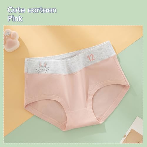 Girls Cotton Comfort Underwear, 8-16 Years old kids panties for teen girl, 8-Pack, Neutral Colors4