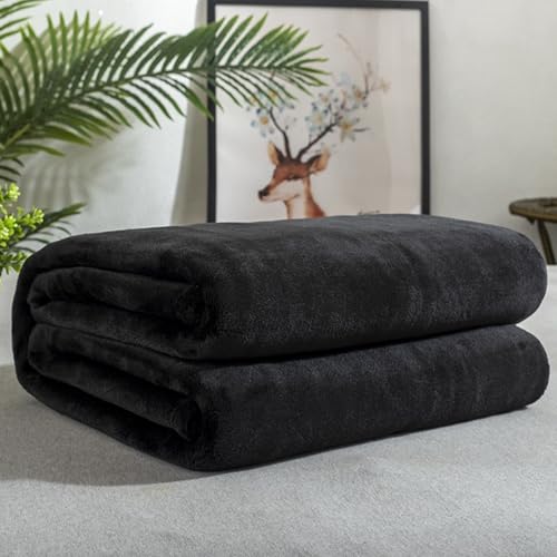 Couette lestée polaire noire 200x300 | Microfibre douce luxe - 8