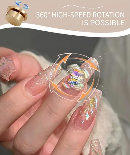 Image of 10 PCS Nail Art Rings, Rotating Nail Art Creation, Craft Hair Clip Assembly, Miniature Model Building, Nail Rings for DIY Projects and Professional Use