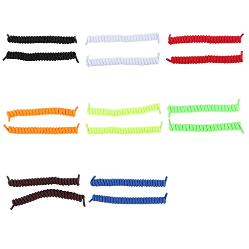 myaddiction Elastic No Tie Shoe Laces Curly Shoelaces for Adults & Kids