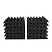 Acoustic Foam Panels, Recording Studio Acoustical Treatments Foam Panels – 2 Inch Thick 12x12 (24 Pack) | Sound Observing Soundproofing Fireproof Wall Foam Tiles | For Studio Office (Black)