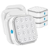 VIDOME Christmas Atmosphere Light, Floating Pool Light Waterproof LED Light Rechargeable Bettery 16 Color Changing Lamp Magnetic Floating Pond Lights Party Decor