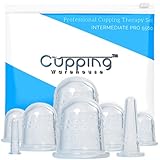 Cupping Warehouse GRIP 8 Beginner Intermediate PRO 5560 - Softer Cupping Set Anti- Slip Grip Home Care Silicone Cupping Therapy Set