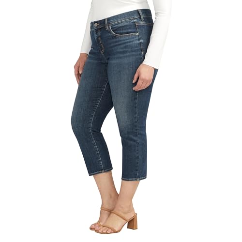 Jag Jeans Women's Plus Size Maya Mid Rise Capri-Legacy2