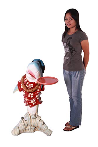 Estatua Sharky Butler Decorativa Costera Playa miniatura 5