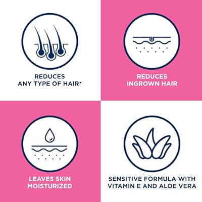 Veet Sensitive Skin Formula with Aloe Vera and Vitamin E, Dermatologically Tested Hair Removal Gel Cream 6.76 Fl Oz. for Legs & Body (3 Pack)