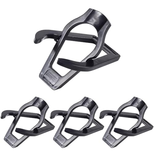 MENGQILINYU Foldable Pipe Stand 4 Pack Black Plastic Tobacco Pipe Holder Rack Lightweight & Portable Pipe Rest for Display or Storage